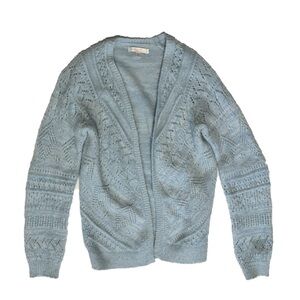 Lauren Conrad baby blue fuzzy cardigan
